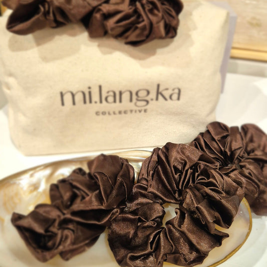 Luxury Chocolate Scrunchies (3pk)
