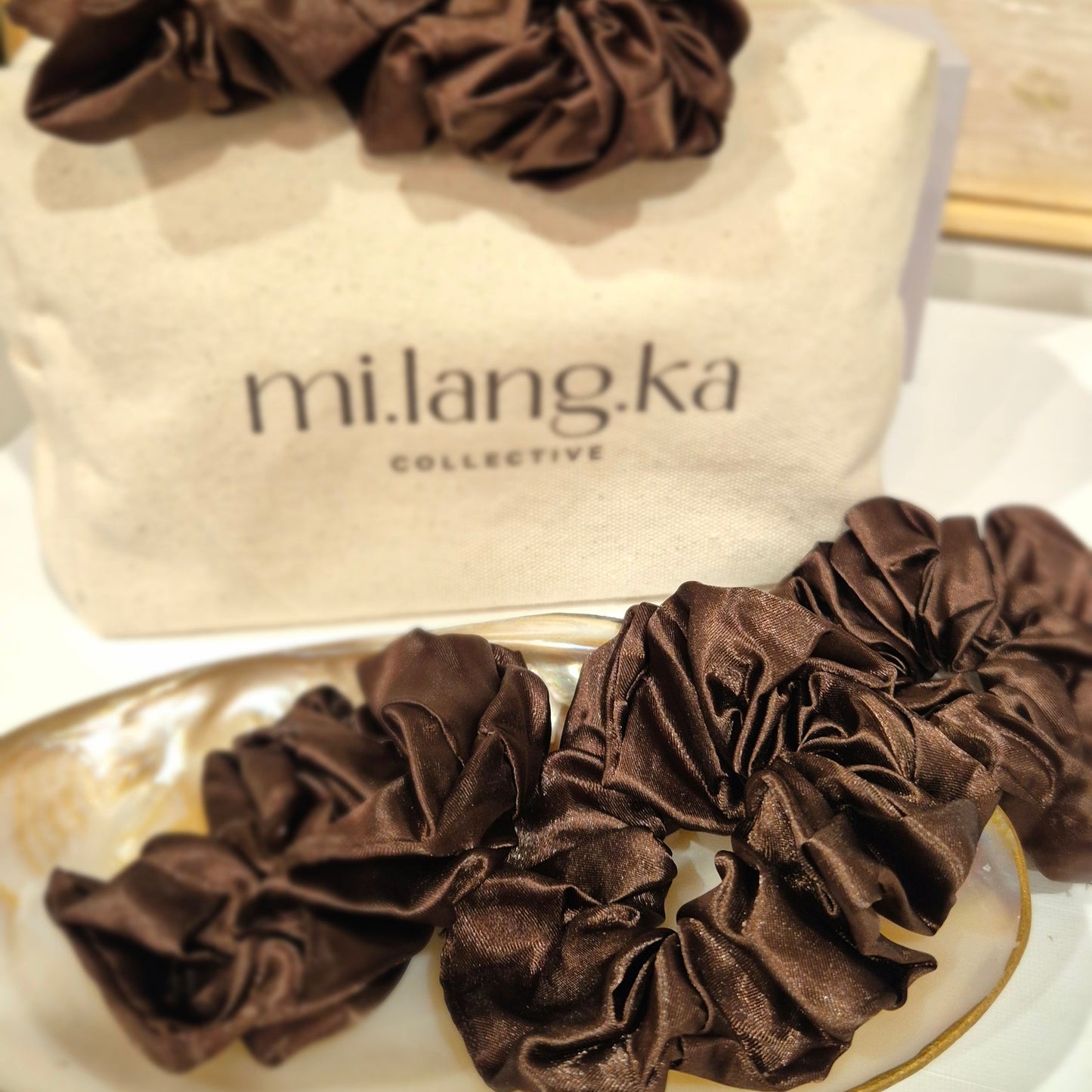 Luxury Chocolate Scrunchies (3pk)